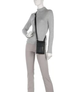 Cow Wax Pull Up Nebra Handytasche Pull-Up Rindsleder schwarz