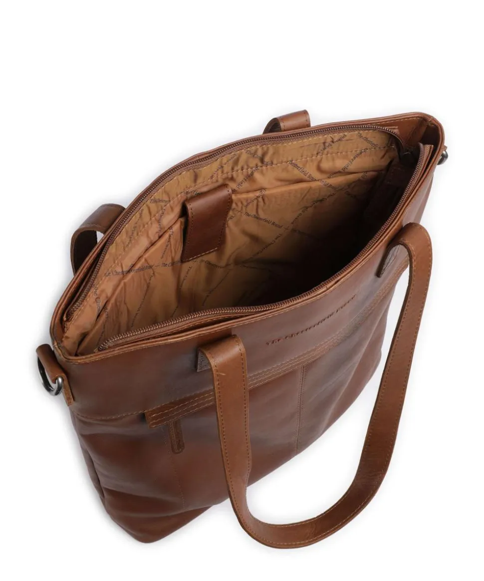 Cow Wax Pull Up Nunavik Shopper 15″ Rindsleder cognac