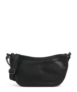 Cow Wax Pull Up Piemonte Umhängetasche Pull-Up Rindsleder schwarz