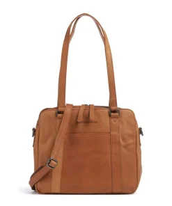 Cow Wax Pull Up Porlezza Schultertasche 10″ Pull-Up Rindsleder cognac