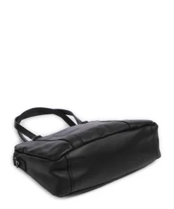 Cow Wax Pull Up Pretoria Schultertasche 13″ Rindsleder schwarz