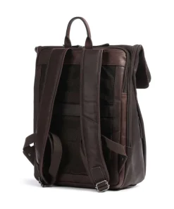 Cow Wax Pull Up Savona Rucksack 15″ Pull-Up Rindsleder dunkelbraun