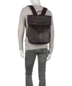 Cow Wax Pull Up Savona Rucksack 15″ Pull-Up Rindsleder dunkelbraun