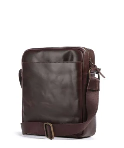 Crazy Horse Collector Umhängetasche fein genarbtes Rindsleder dunkelbraun
