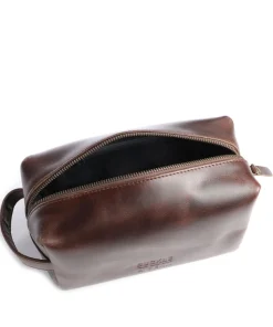 Crazy Horse Everest Kulturbeutel dunkelbraun 22 cm