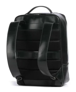 Crazy Horse Leon Rucksack 14″ fein genarbtes Leder schwarz