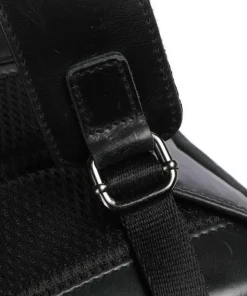 Crazy Horse Leon Rucksack 14″ fein genarbtes Leder schwarz