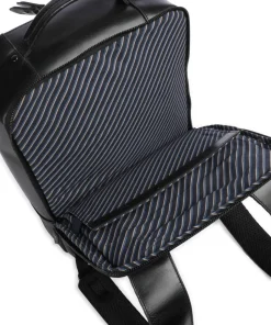 Crazy Horse Leon Rucksack 14″ fein genarbtes Leder schwarz