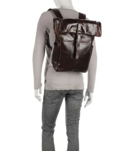 Crazy Horse Norman Rolltop Rucksack 13″ Rindsleder braun