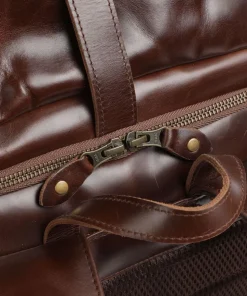 Crazy Horse Norman Rolltop Rucksack 13″ Rindsleder braun