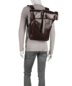 Crazy Horse Norman Rolltop Rucksack 13″ Rindsleder braun