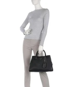 Cresidia Handtasche Lederimitat schwarz