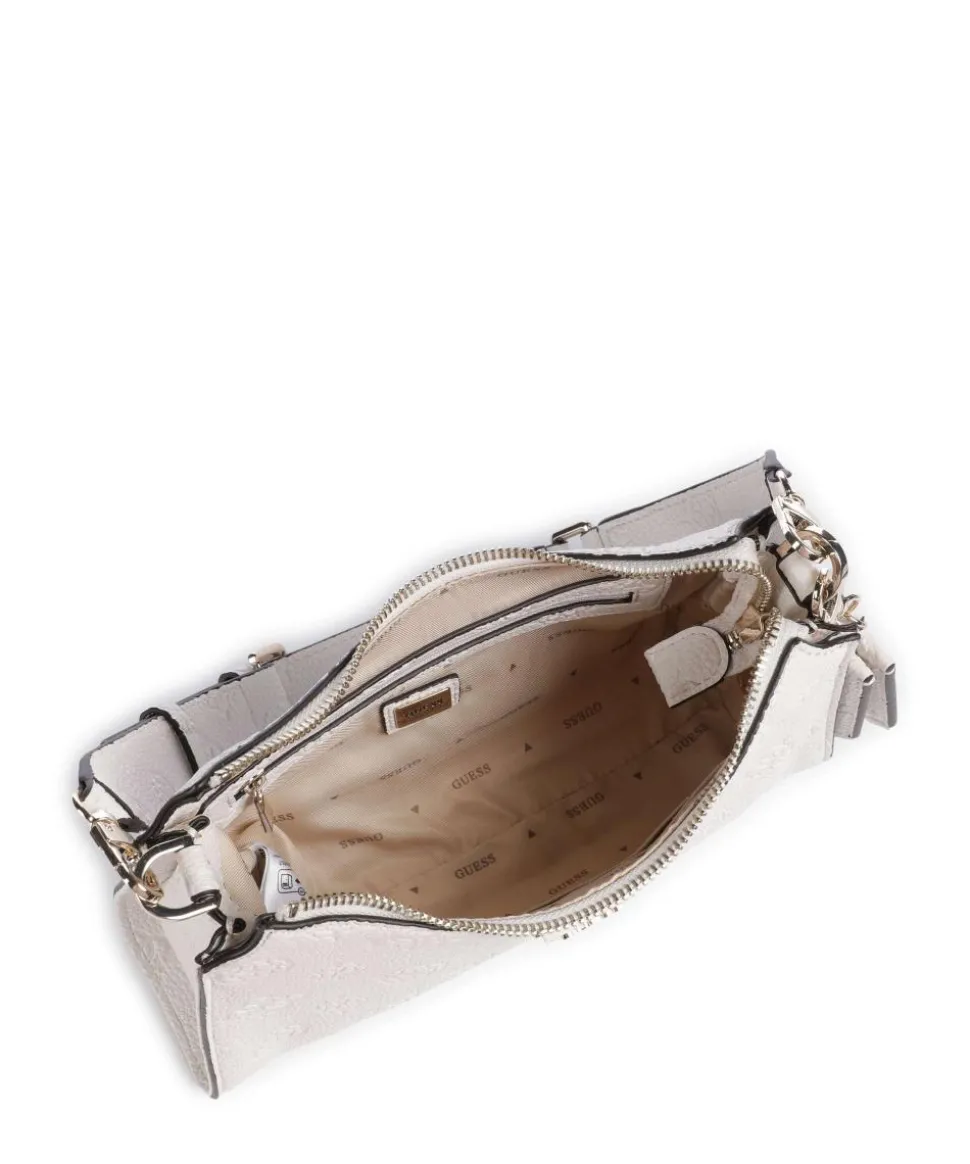 Cresidia Schultertasche Lederimitat weiß