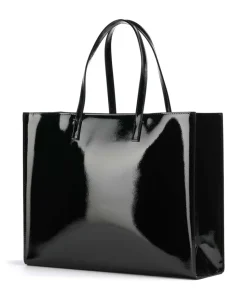 Crikon Shopper Lederimitat schwarz