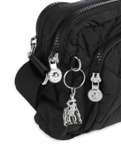 Crinkled Quilt Abanu M Zip Umhängetasche Polyamide schwarz