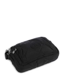 Crinkled Quilt Abanu M Zip Umhängetasche Polyamide schwarz