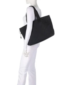 Crinkled Quilt Colissa Up Shopper 15″ Polyamide schwarz