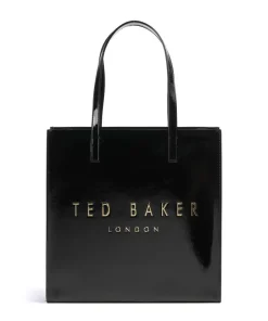 Crinkon Shopper Lederimitat schwarz