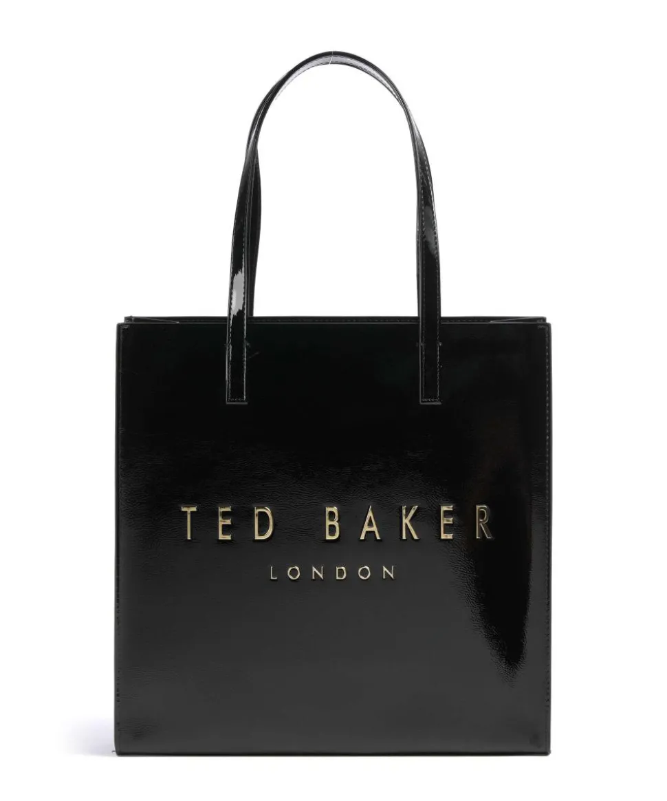 Crinkon Shopper Lederimitat schwarz