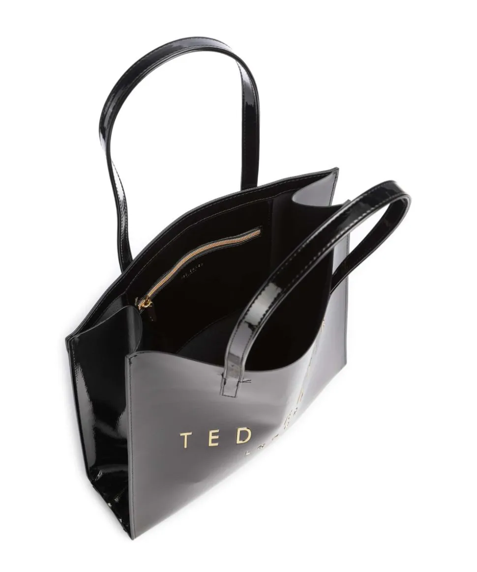 Crinkon Shopper Lederimitat schwarz