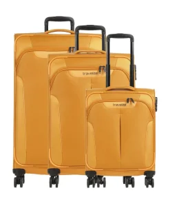 Croatia 4-Rollen Trolley Set gelb 3-tlg.