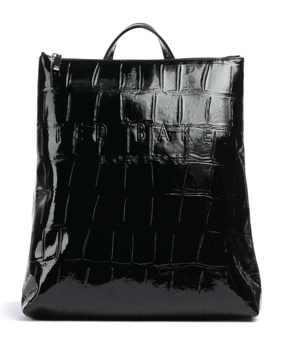 Croclee Rucksack 13″ Lederimitat schwarz