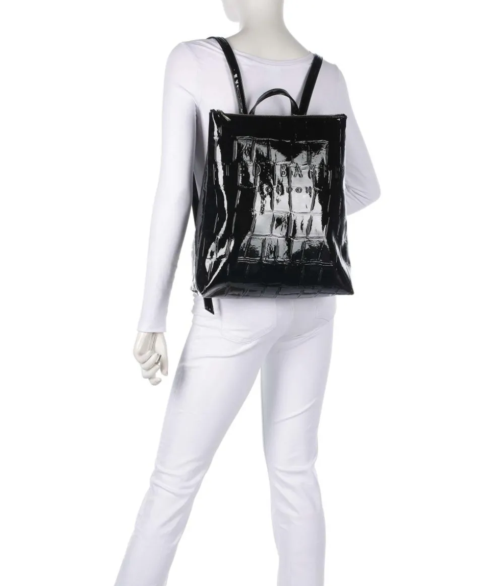 Croclee Rucksack 13″ Lederimitat schwarz