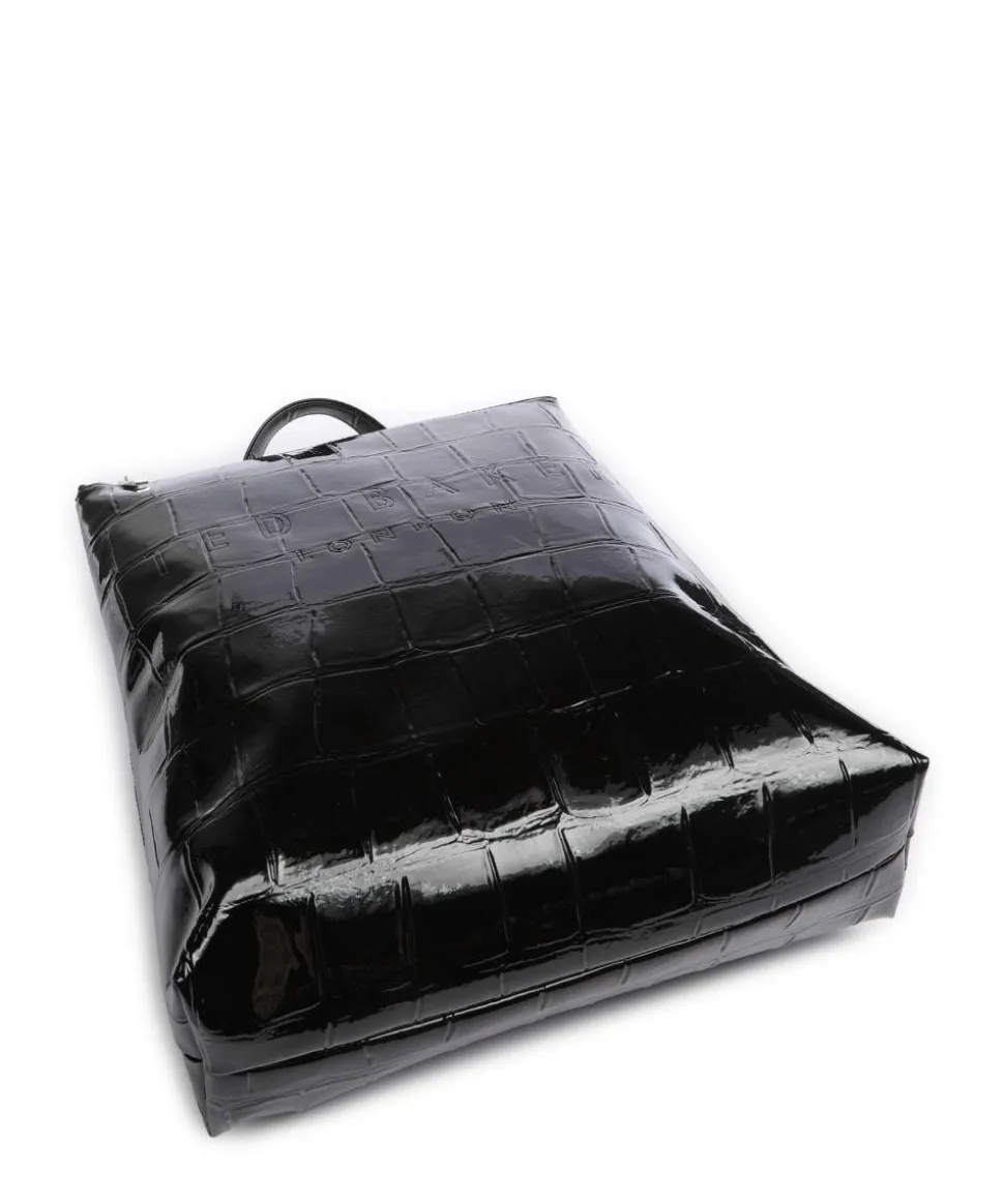 Croclee Rucksack 13″ Lederimitat schwarz