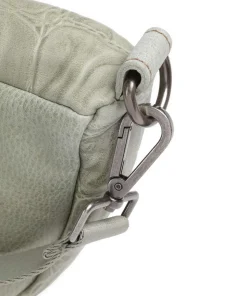 Crolinchen Umhängetasche genarbtes Leder grün