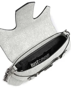 Crossed Laces Schultertasche Lederimitat weiß