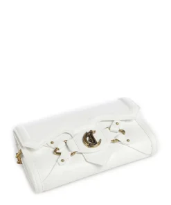 Crossed Laces Umhängetasche Lederimitat weiß