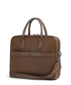 Crosstown Aktentasche 14″ genarbtes Rindsleder braun