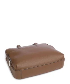Crosstown Aktentasche 14″ genarbtes Rindsleder braun