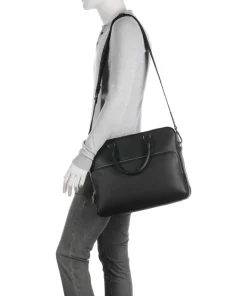 Crosstown Aktentasche 14″ genarbtes Rindsleder schwarz