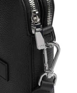 Crosstown Aktentasche genarbtes Rindsleder schwarz