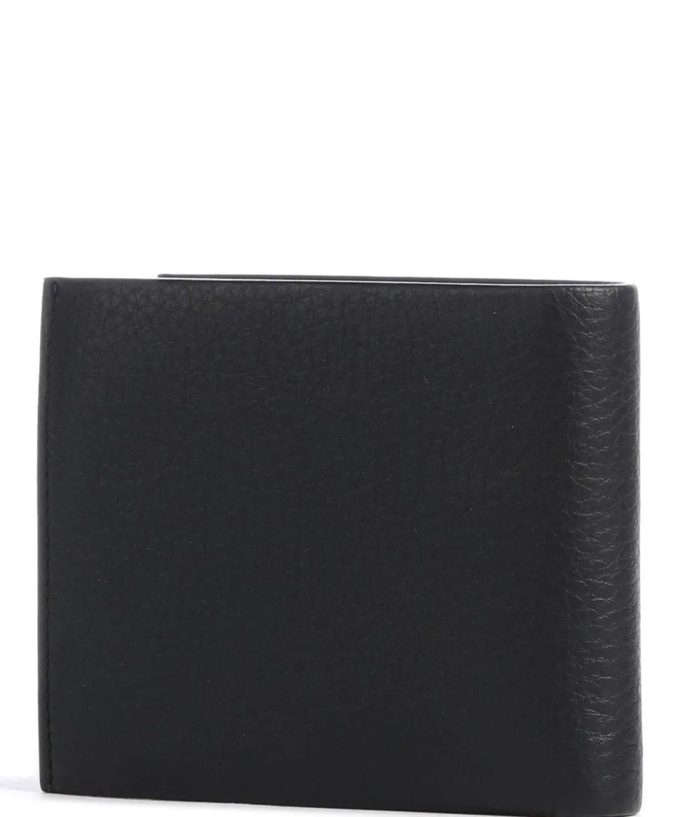 Crosstown Geldbörse genarbtes Rindsleder schwarz