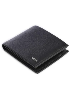 Crosstown Geldbörse genarbtes Rindsleder schwarz