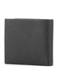 Crosstown Geldbörse genarbtes Rindsleder dunkelbraun