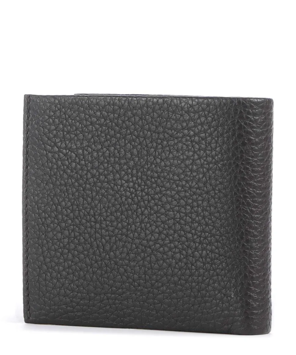 Crosstown Geldbörse genarbtes Rindsleder dunkelbraun