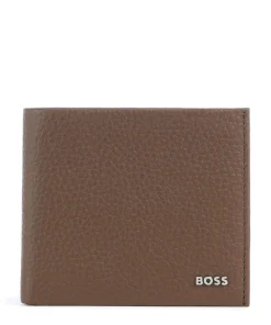 Crosstown Geldbörse genarbtes Rindsleder braun