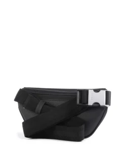 Crosstown Gürteltasche genarbtes Rindsleder schwarz