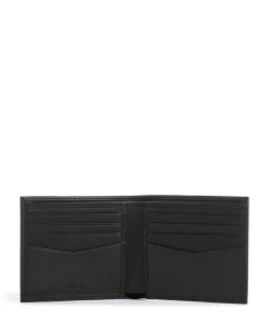 Crosstown Kreditkartenetui genarbtes Rindsleder schwarz