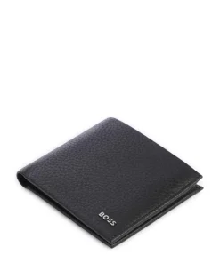 Crosstown Kreditkartenetui genarbtes Rindsleder schwarz