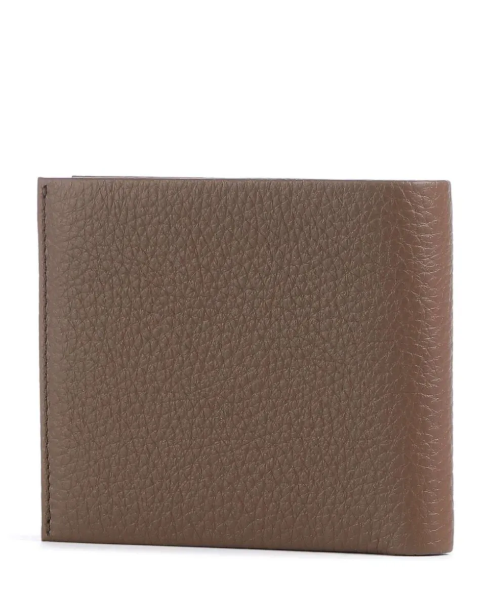 Crosstown Kreditkartenetui genarbtes Rindsleder braun