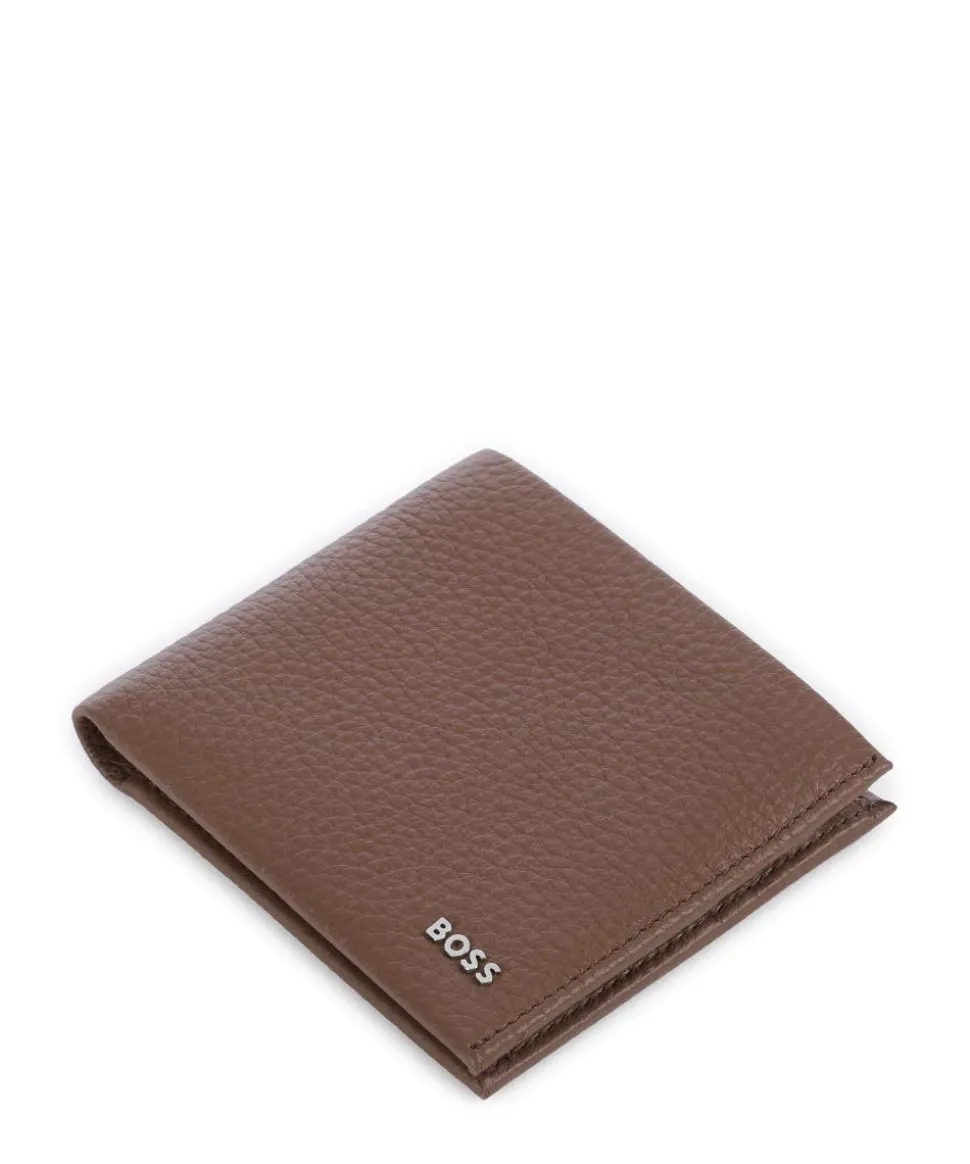 Crosstown Kreditkartenetui genarbtes Rindsleder braun