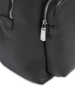 Crosstown Rucksack 13″ genarbtes Rindsleder schwarz