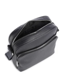 Crosstown Umhängetasche genarbtes Rindsleder navy