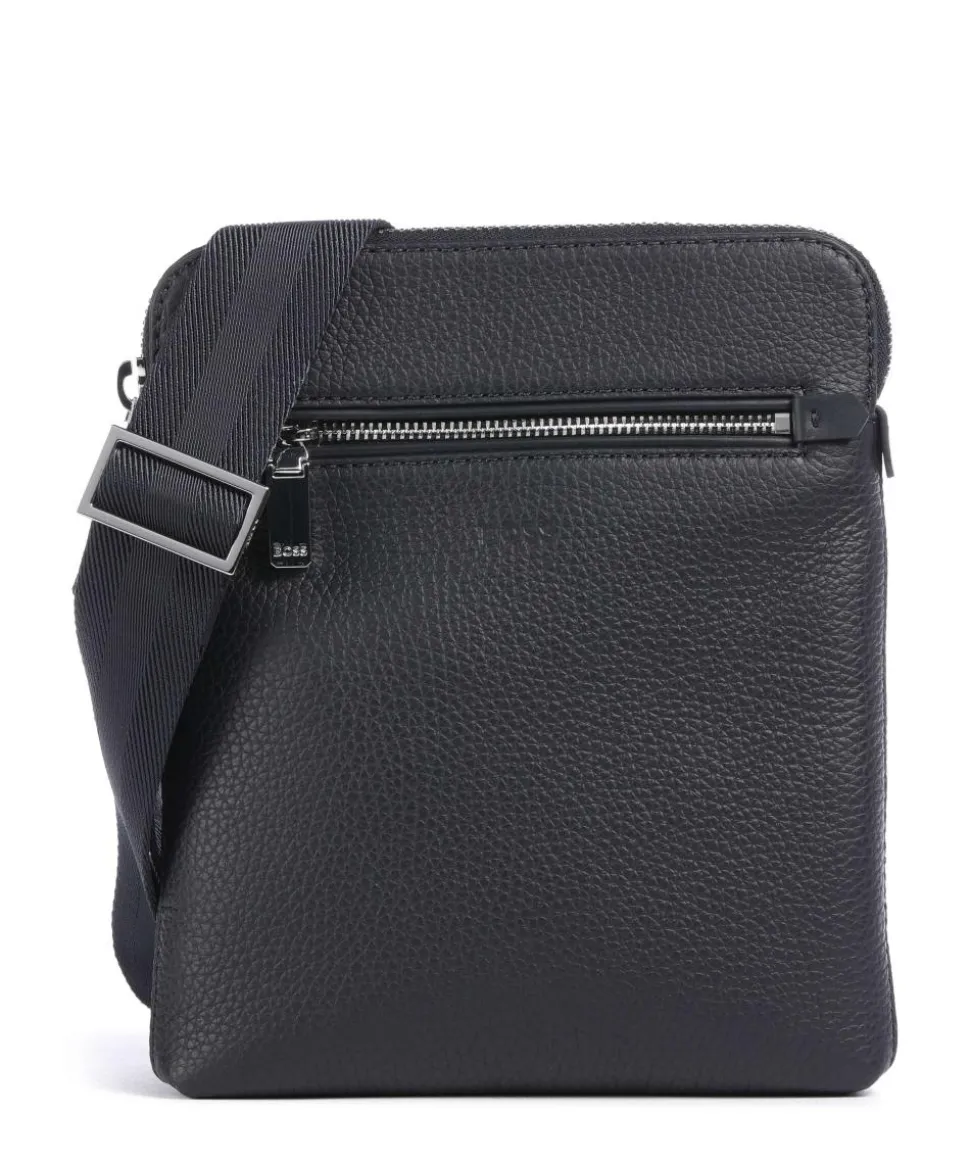 Crosstown Umhängetasche genarbtes Rindsleder navy