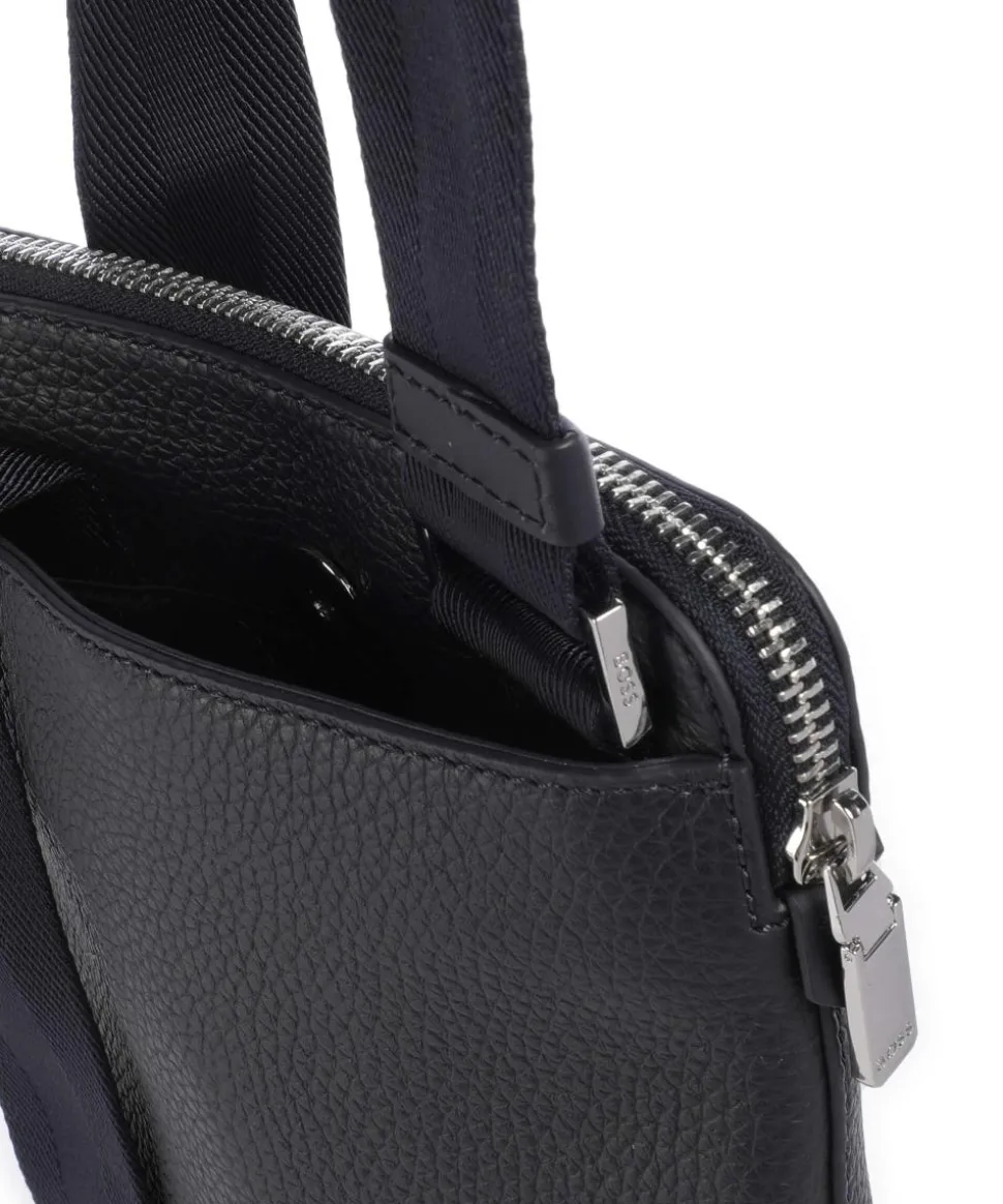 Crosstown Umhängetasche genarbtes Rindsleder navy