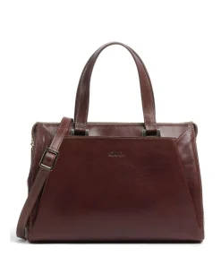 Crown Handtasche fein genarbtes Rindsleder braun